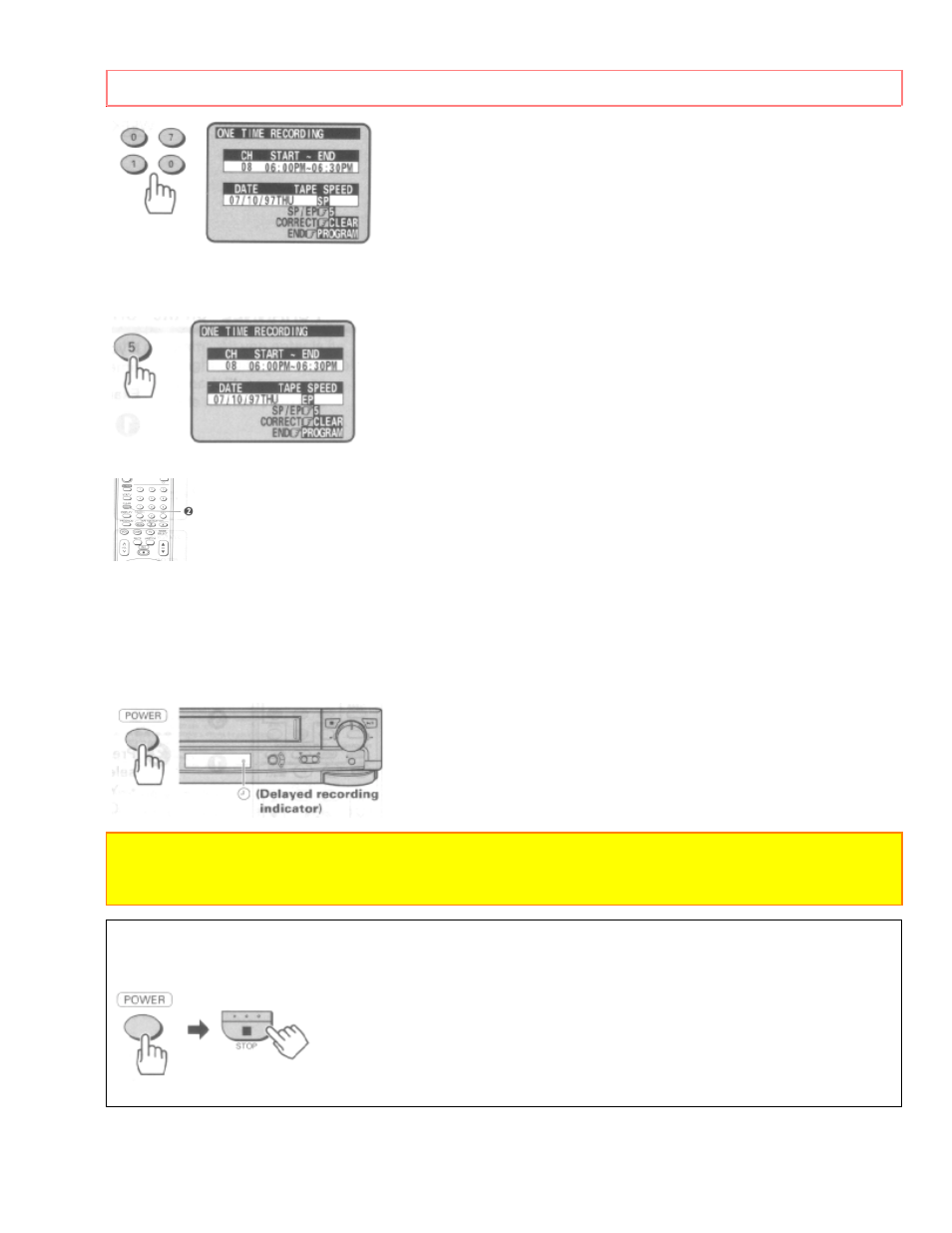Delayed recording | Hitachi VT-UX615A User Manual | Page 64 / 83