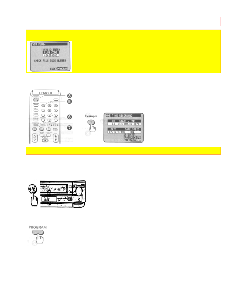 Easy delayed recording with the vcr plus+ system | Hitachi VT-UX615A User Manual | Page 71 / 83