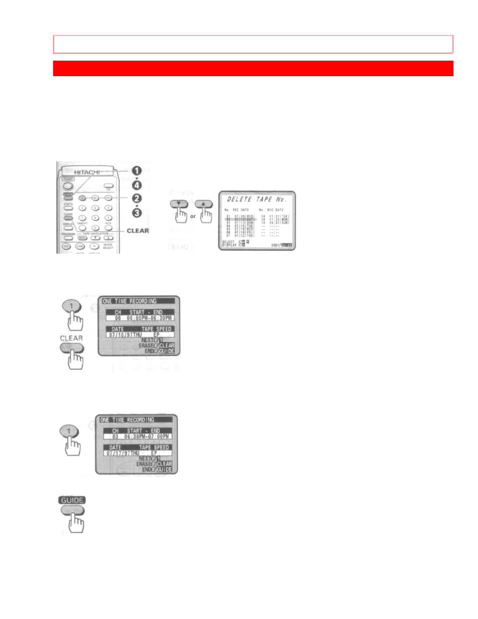 Program review, Reviewing what you have programmed | Hitachi VT-UX615A User Manual | Page 73 / 83