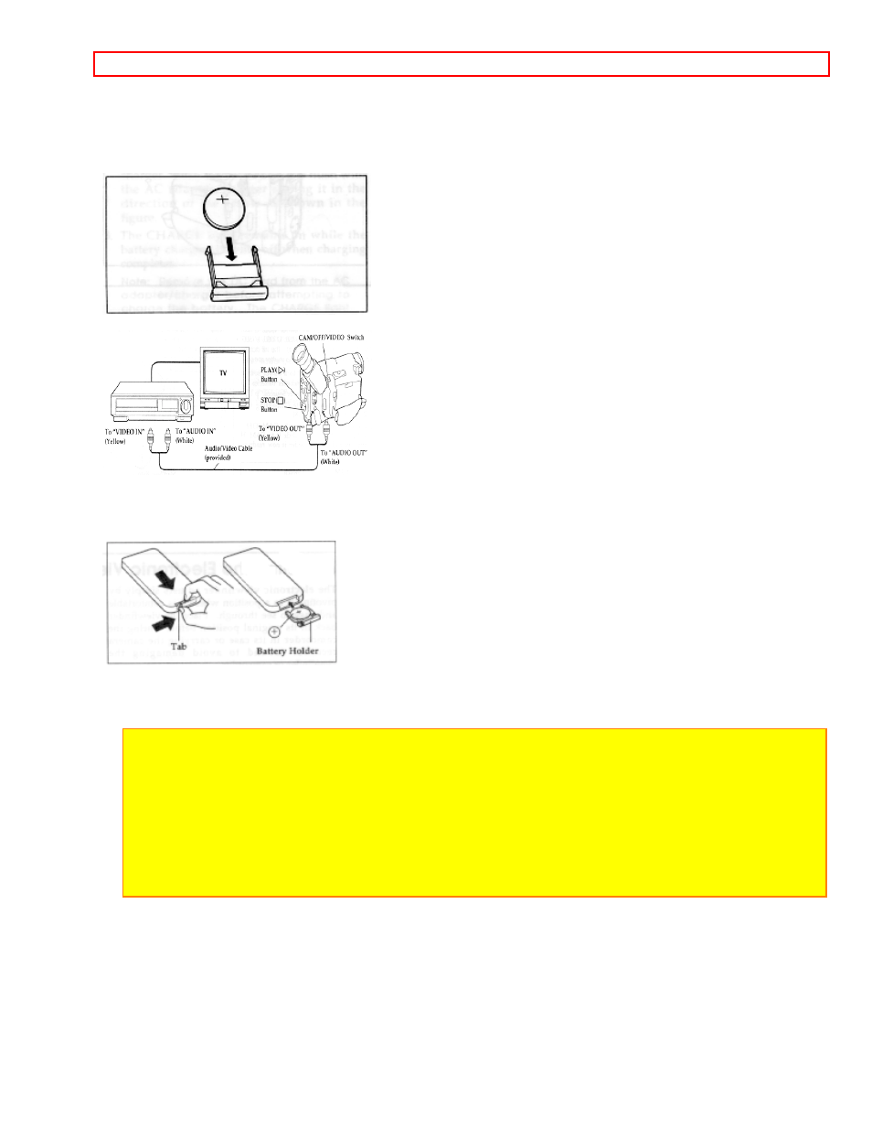 Remote control battery, Camcorder batteries using battery pack | Hitachi VM-H725LA User Manual | Page 15 / 59