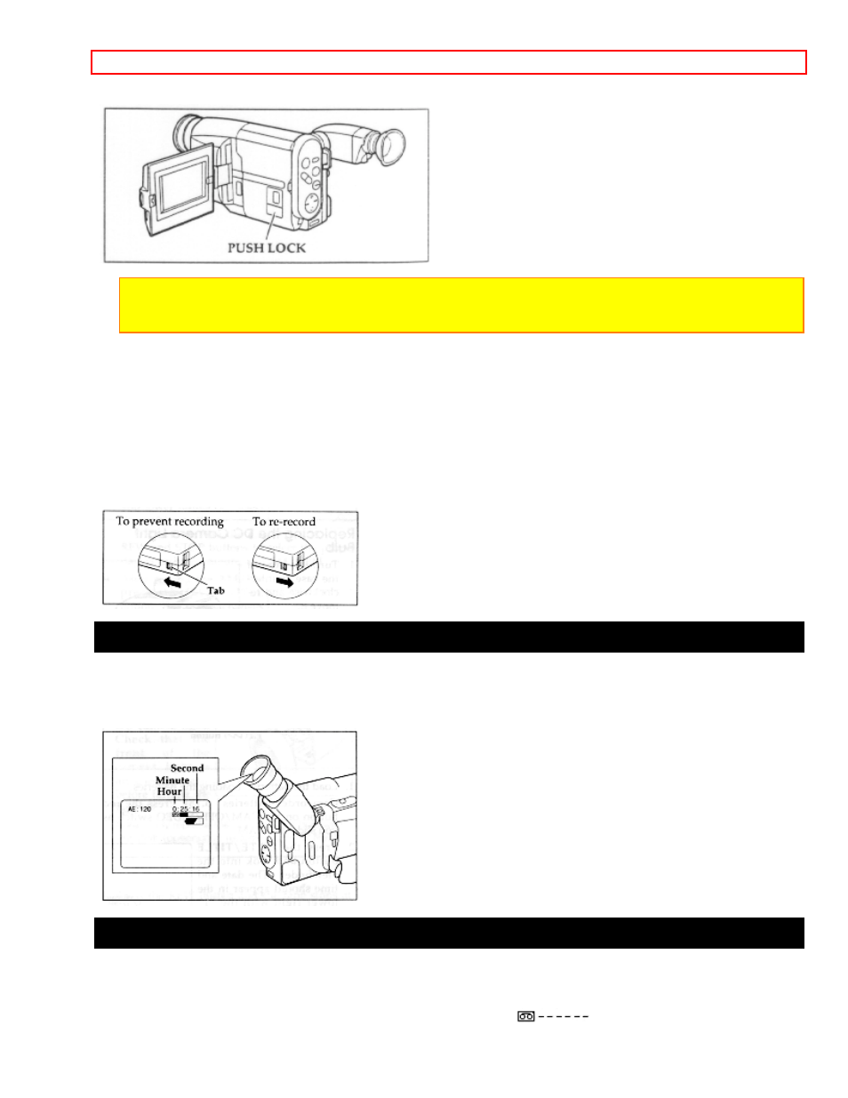 Removing a cassette, Protecting recorded material, Using the linear time counter | Remaining tape | Hitachi VM-H725LA User Manual | Page 21 / 59