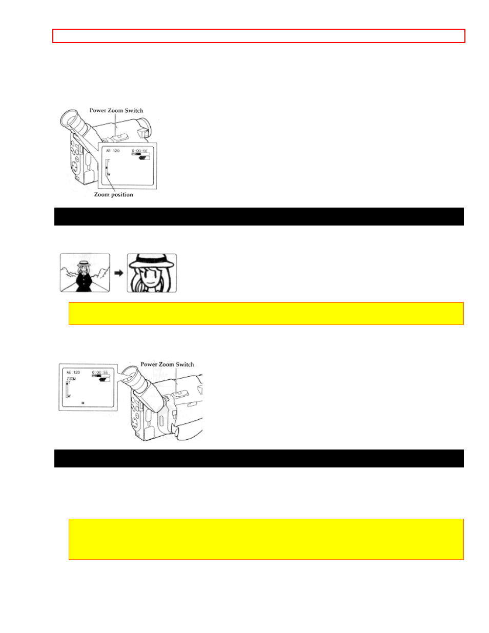 Using the digital zoom, Using the inst. zoom (instant zoom) button | Hitachi VM-H725LA User Manual | Page 35 / 59