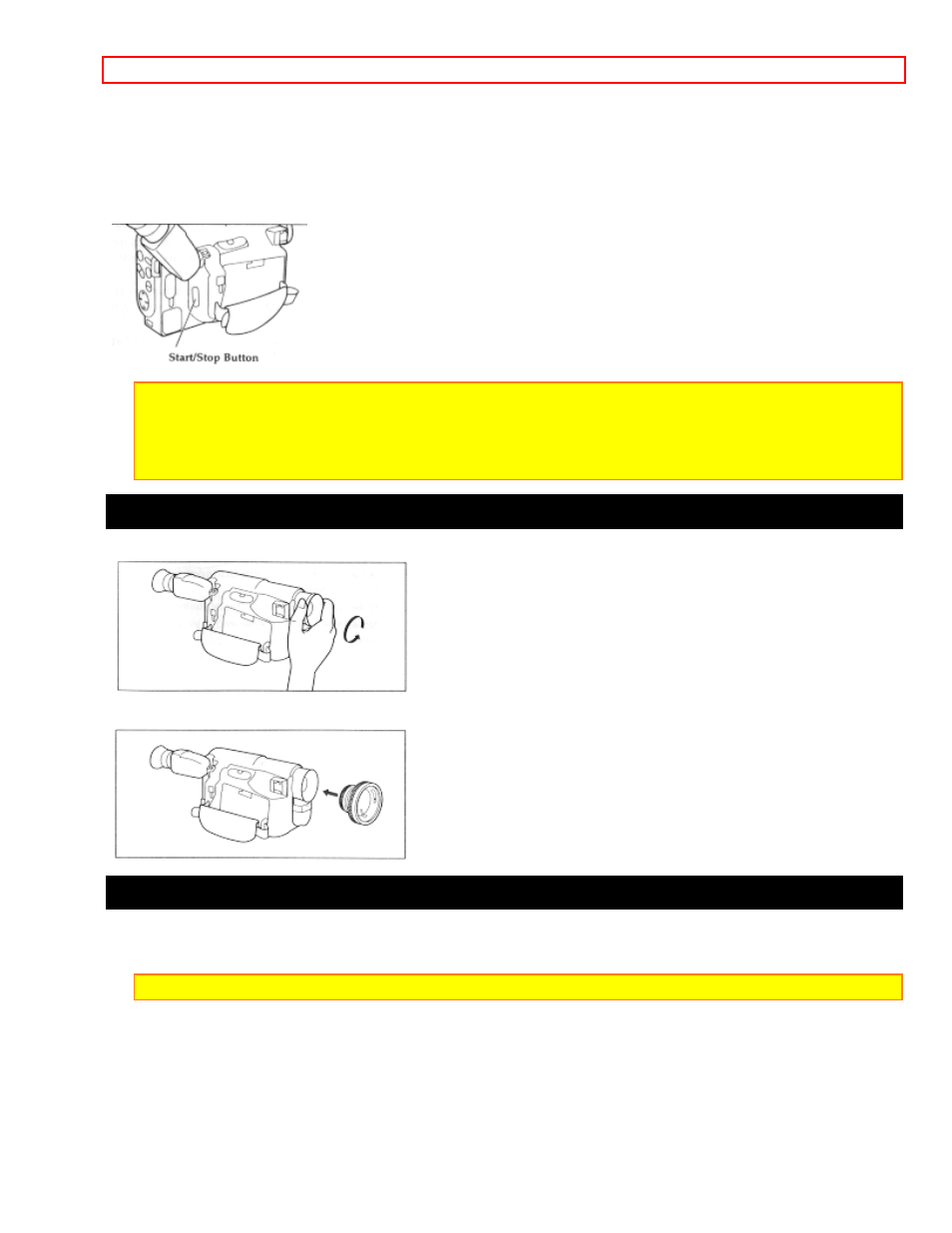 Attaching the optional wide or tele converter lens, Attaching the optional dc camera light | Hitachi VM-H725LA User Manual | Page 51 / 59