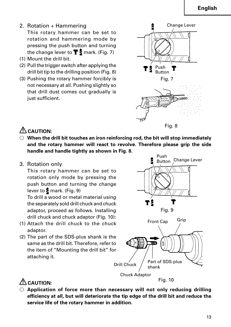 Hitachi DH 24PC2 User Manual | Page 13 / 76