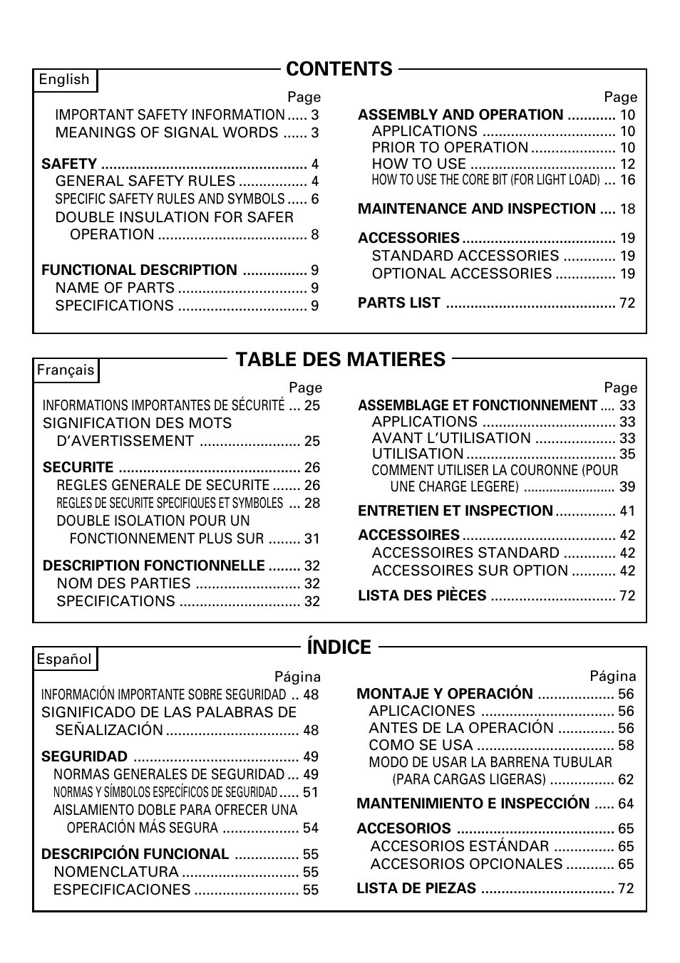 Hitachi DH 24PC2 User Manual | Page 2 / 76