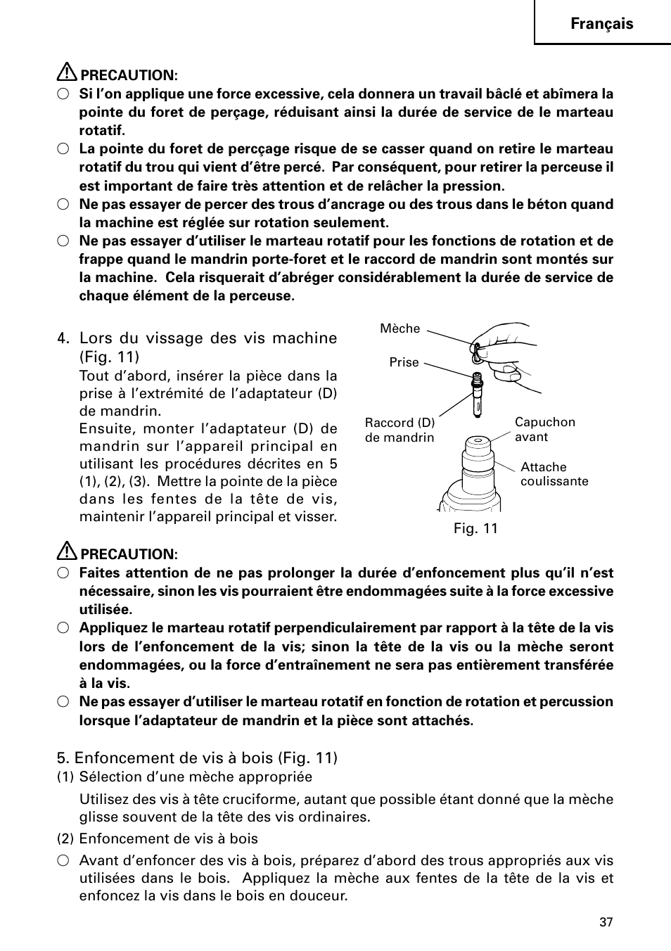 Hitachi DH 24PC2 User Manual | Page 37 / 76