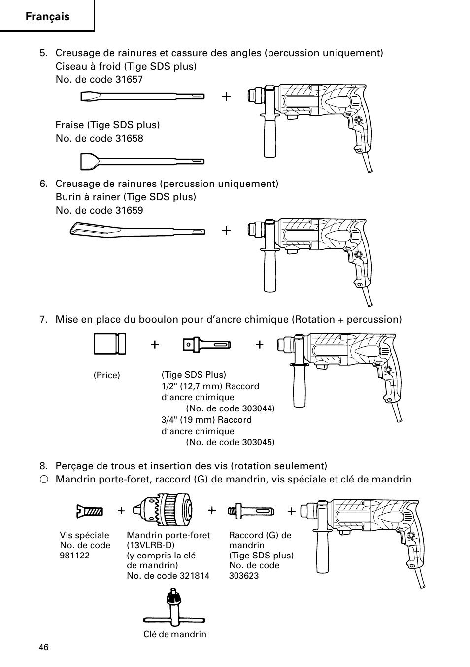 Hitachi DH 24PC2 User Manual | Page 46 / 76