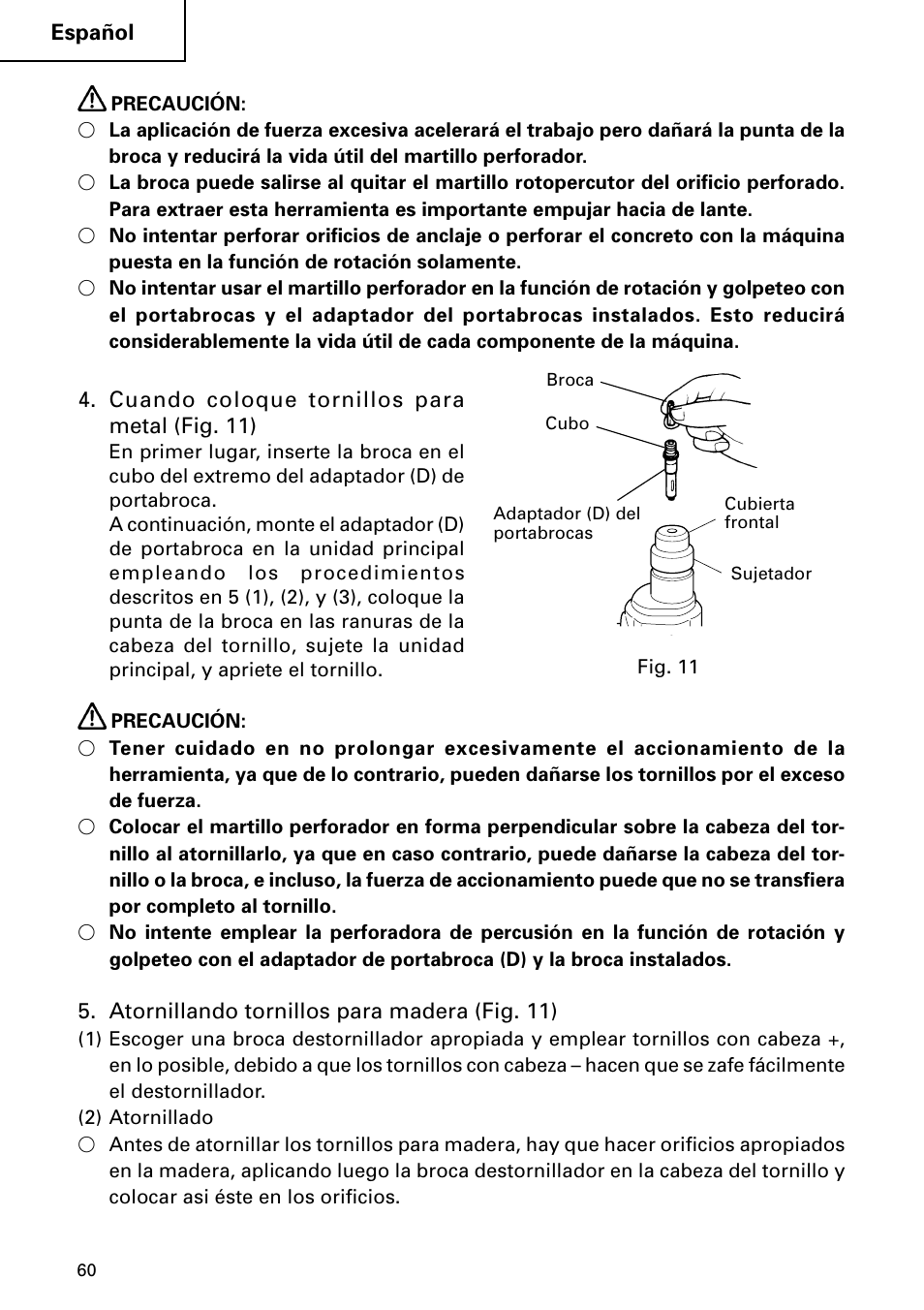 Hitachi DH 24PC2 User Manual | Page 60 / 76