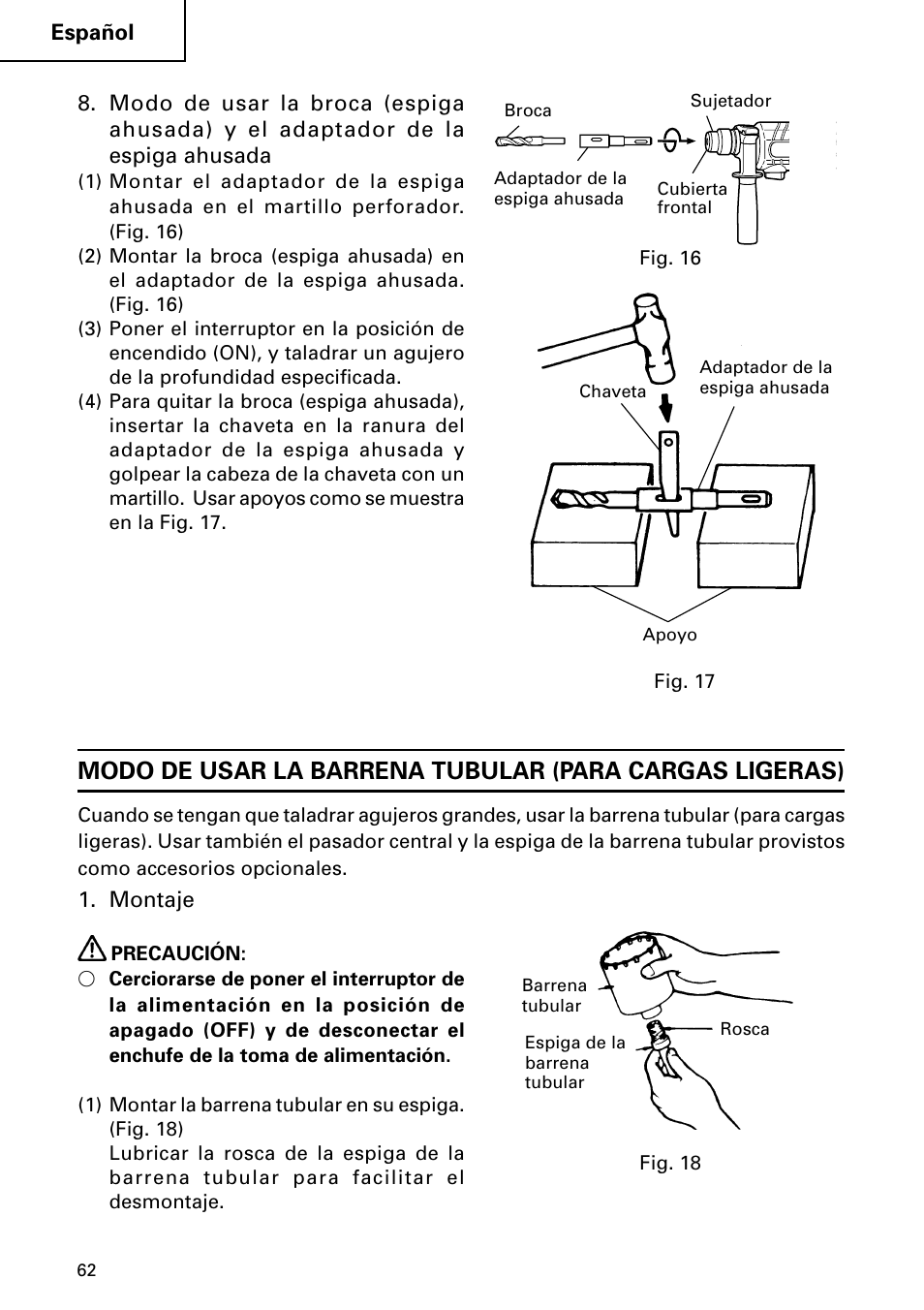 Hitachi DH 24PC2 User Manual | Page 62 / 76