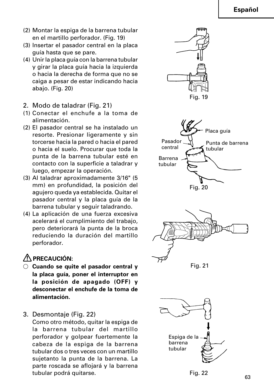 Hitachi DH 24PC2 User Manual | Page 63 / 76