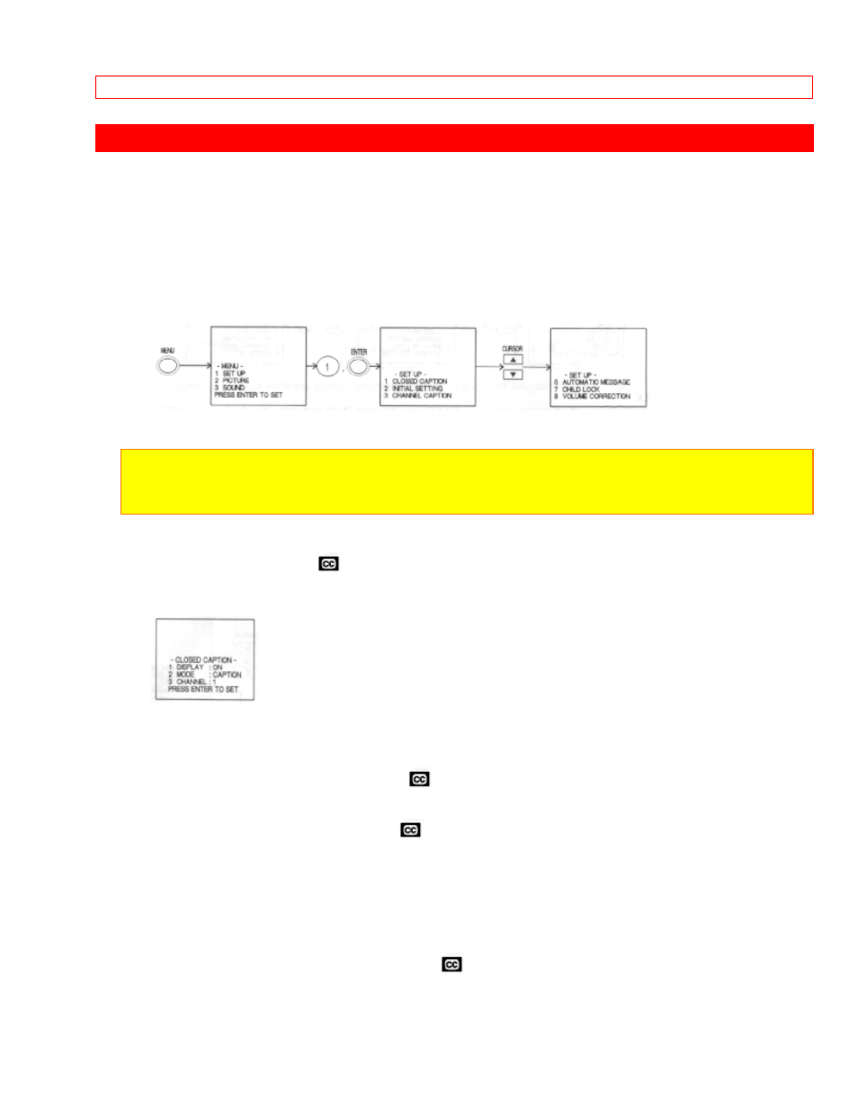 Set up- functions (27ax4b, 27ax3b, 27ax0b) | Hitachi 27AX4B User Manual | Page 23 / 47