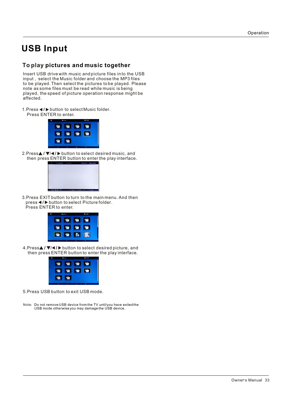 Usb input | Hitachi HLC26R1 User Manual | Page 33 / 126