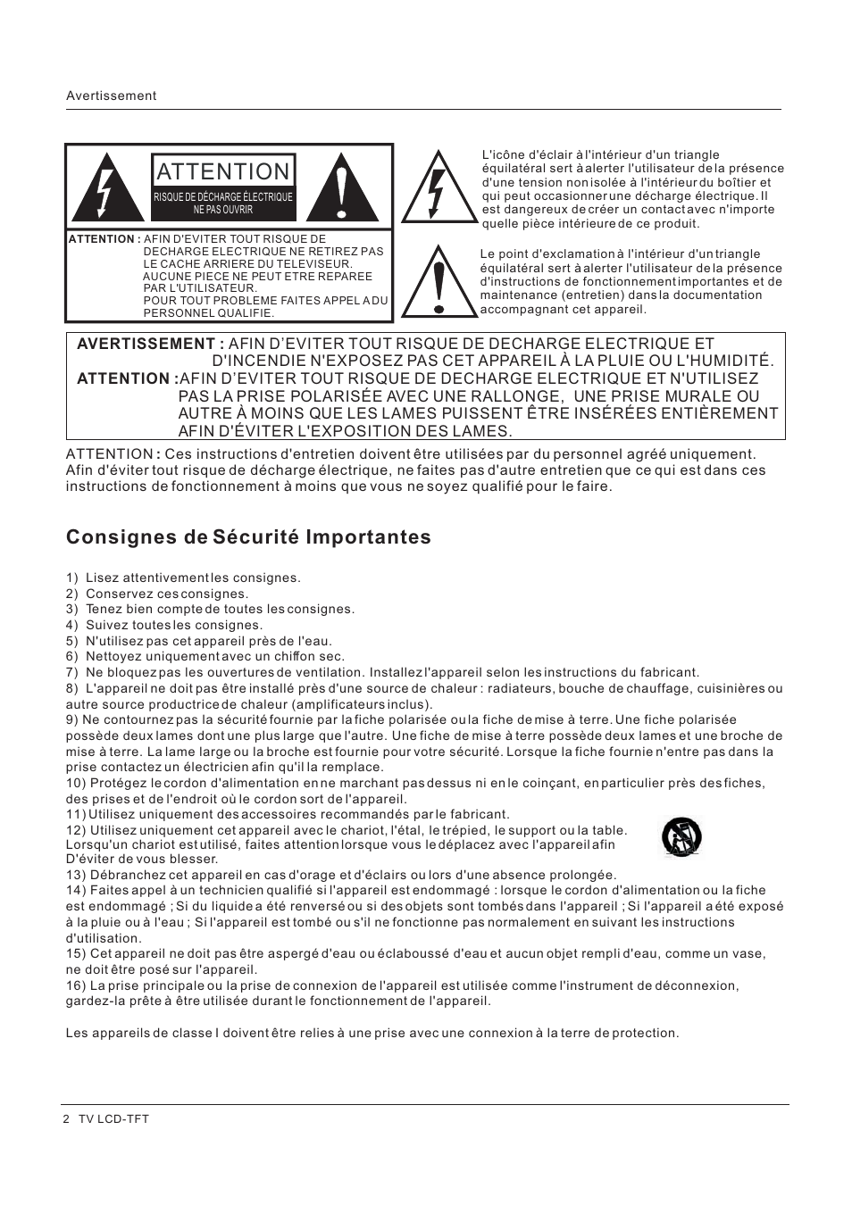 Attention | Hitachi HLC26R1 User Manual | Page 44 / 126