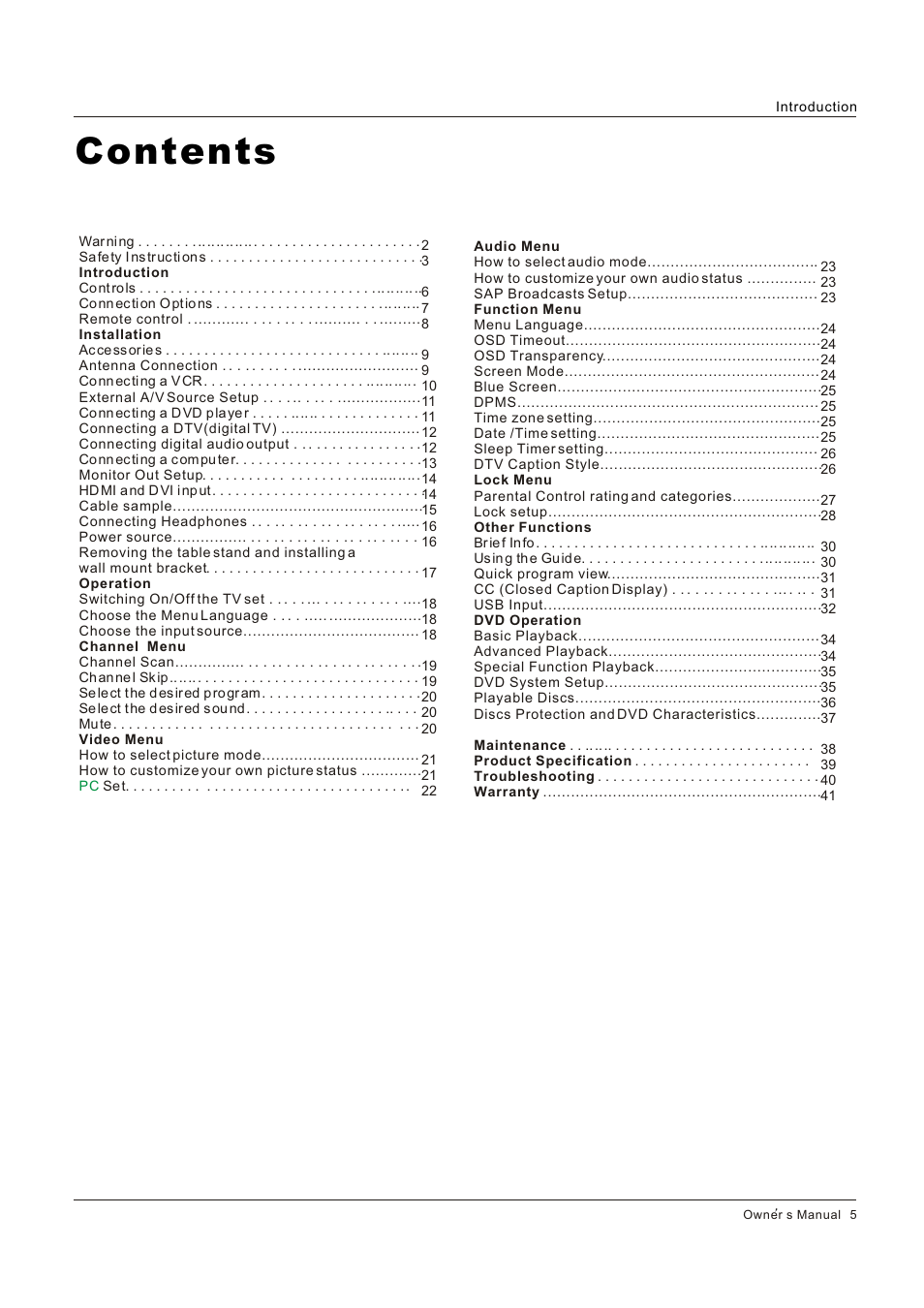 Hitachi HLC26R1 User Manual | Page 5 / 126