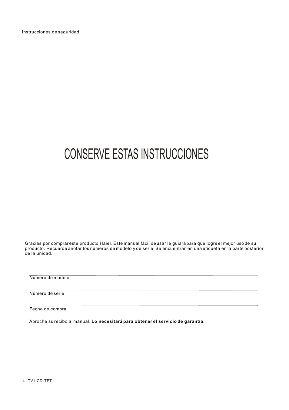 Conserve estas instrucciones | Hitachi HLC26R1 User Manual | Page 88 / 126