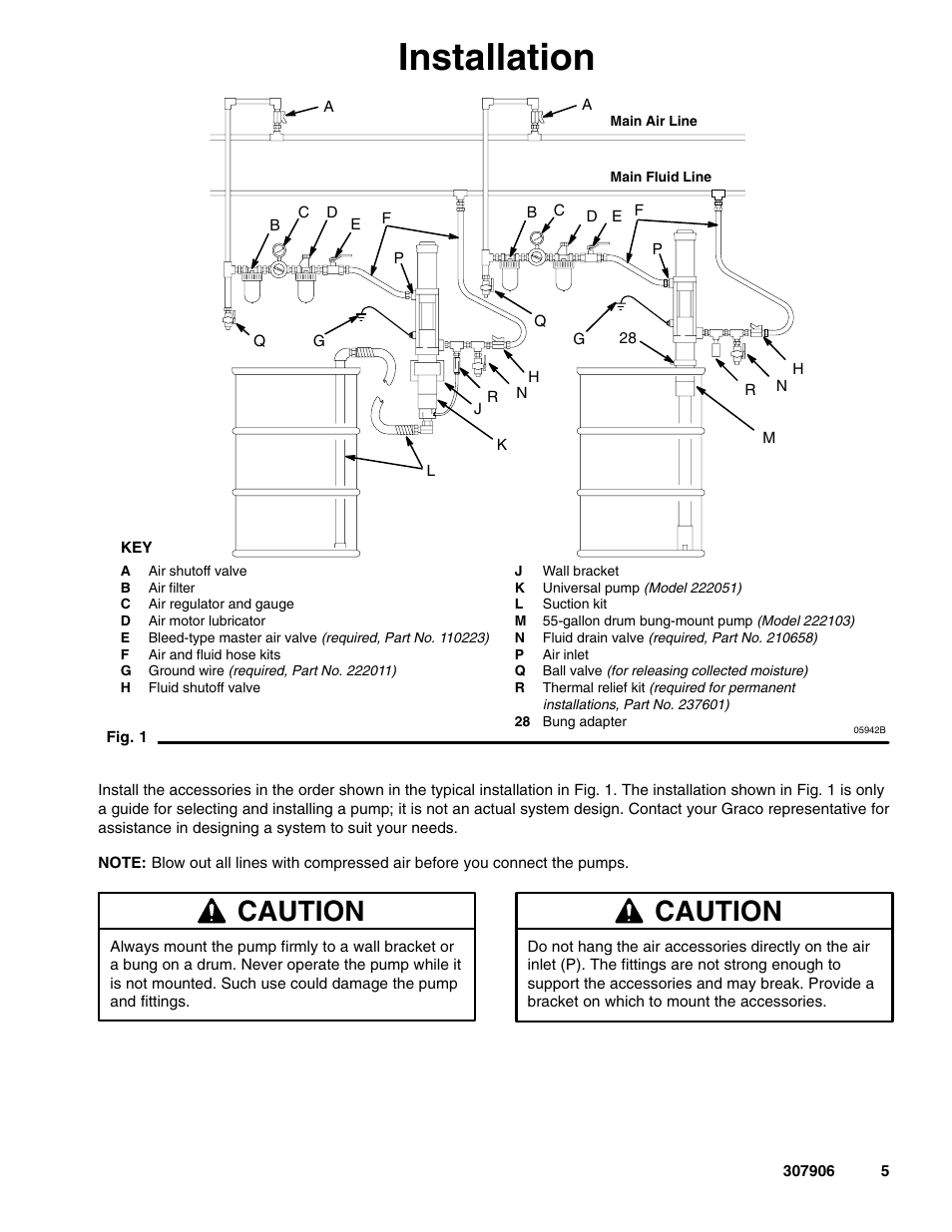 Installation, Caution | Hitachi 222104 User Manual | Page 5 / 16