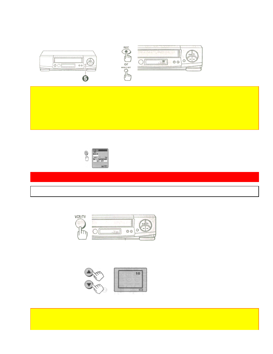 Recording a program, Recording tips, To watch one program while recording another | Hitachi VT-FX633A User Manual | Page 43 / 68