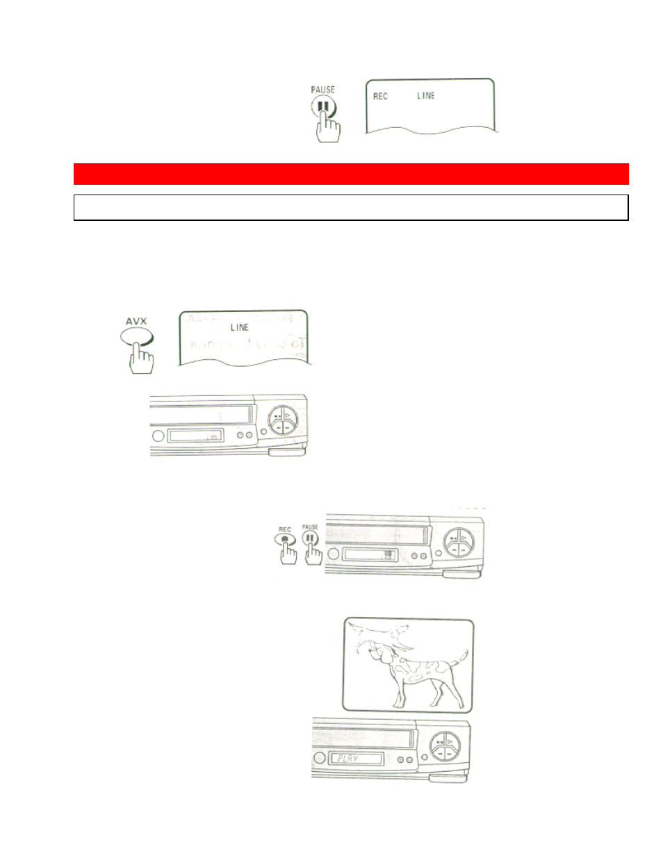 Copying from one vcr to another vcr (dubbing), Hookup | Hitachi VT-FX633A User Manual | Page 64 / 68