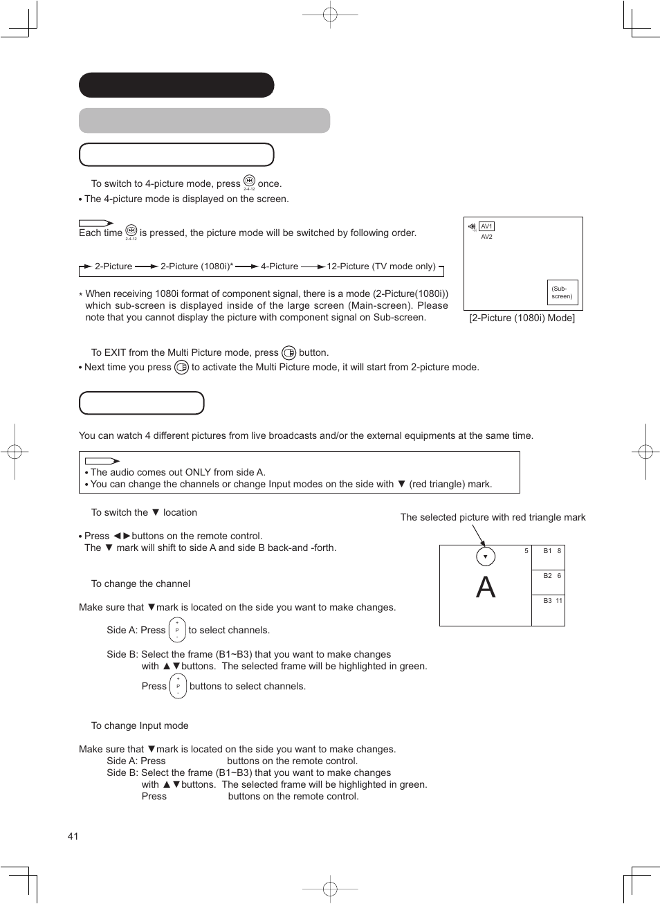 Picture mode (continued), Picture mode | Hitachi 42PD8800TA User Manual | Page 42 / 62