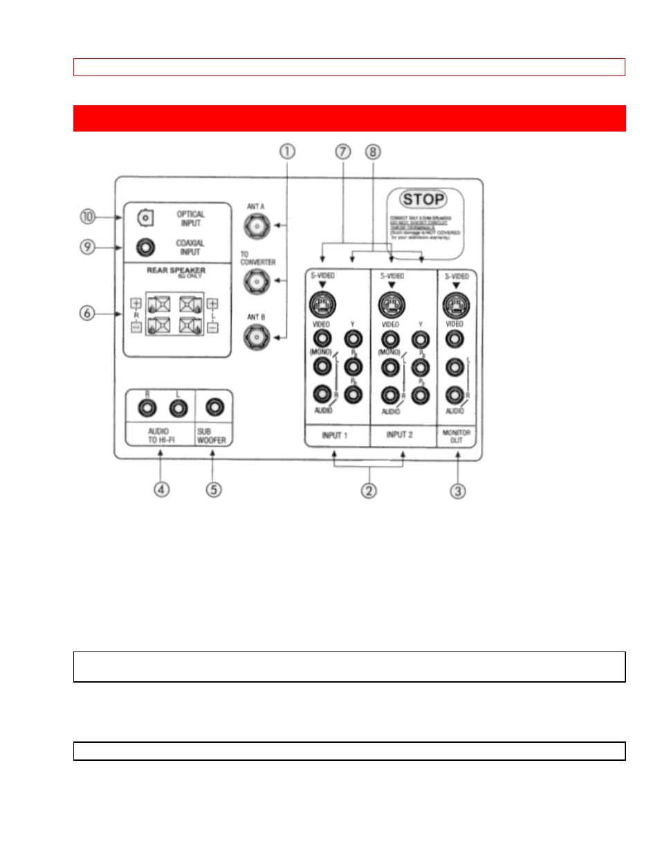 Rear panel jacks | Hitachi 61SDX01B User Manual | Page 16 / 99