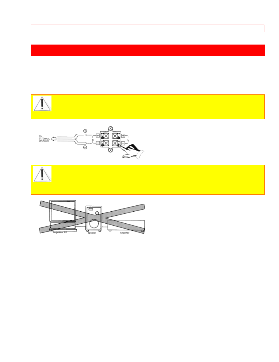 Rear speaker terminal connections | Hitachi 61SDX01B User Manual | Page 20 / 99