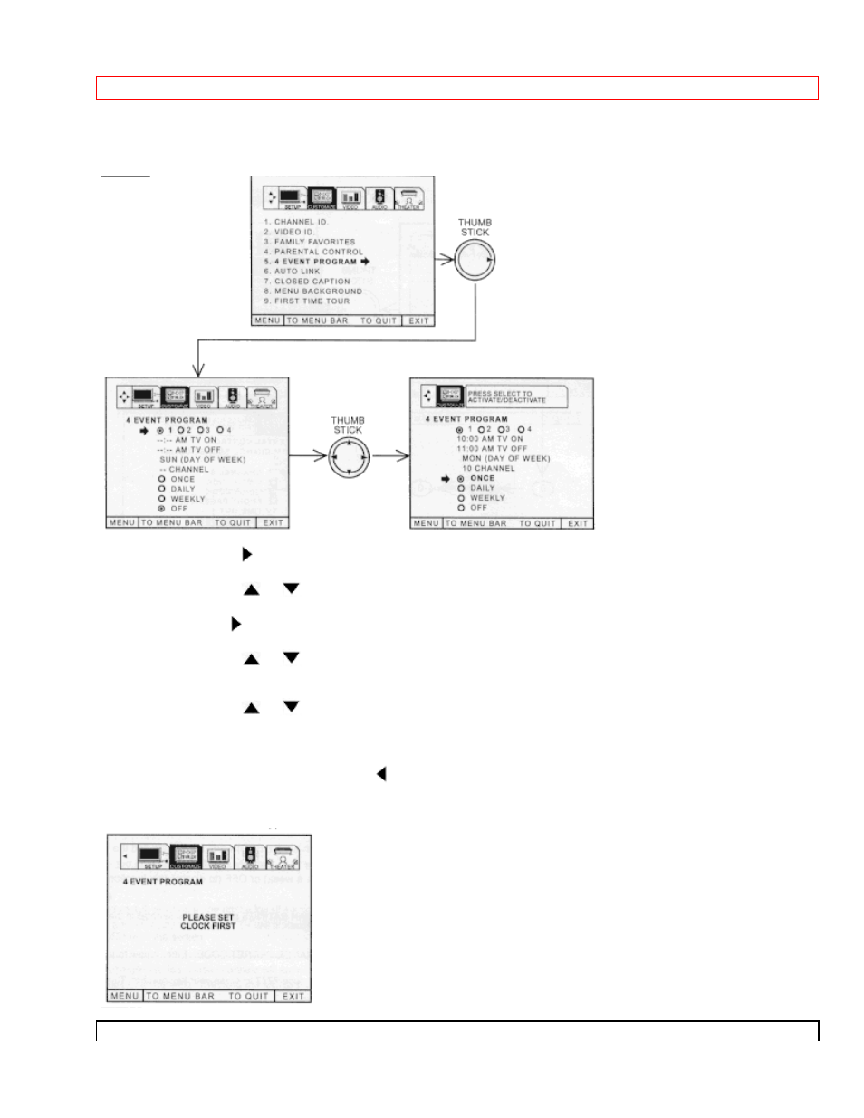 Event prog | Hitachi 61SDX01B User Manual | Page 73 / 99