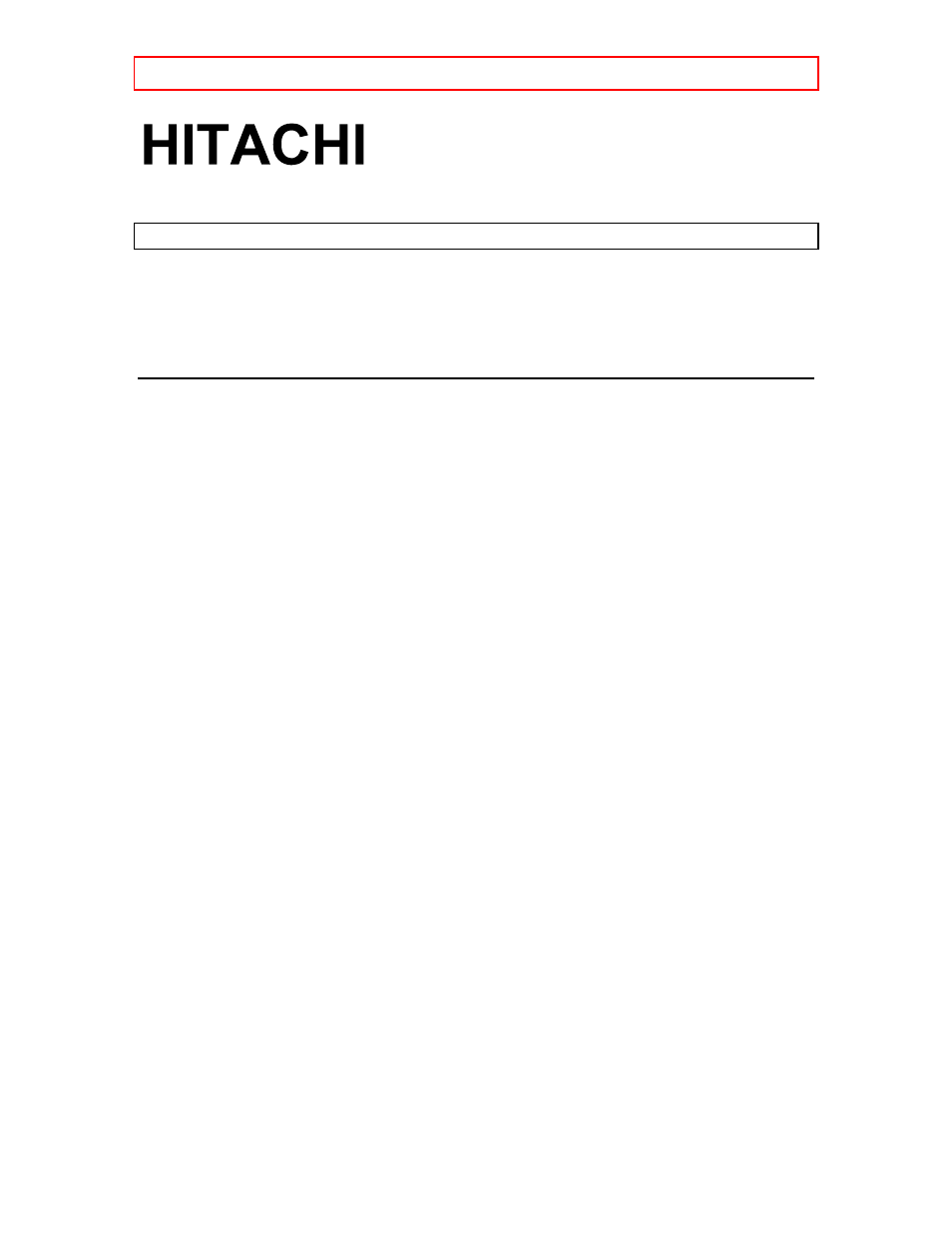 Hitachi 20CX20B501 User Manual | 31 pages