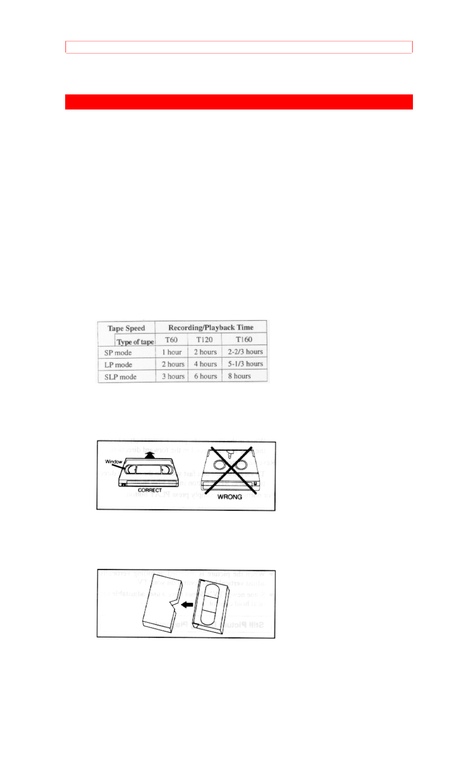 Video cassette | Hitachi 19VR11B User Manual | Page 11 / 60