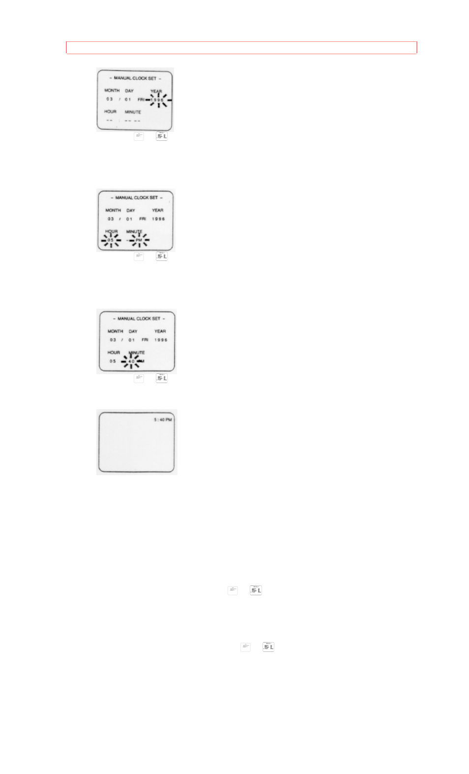 To change clock setting | Hitachi 19VR11B User Manual | Page 27 / 60