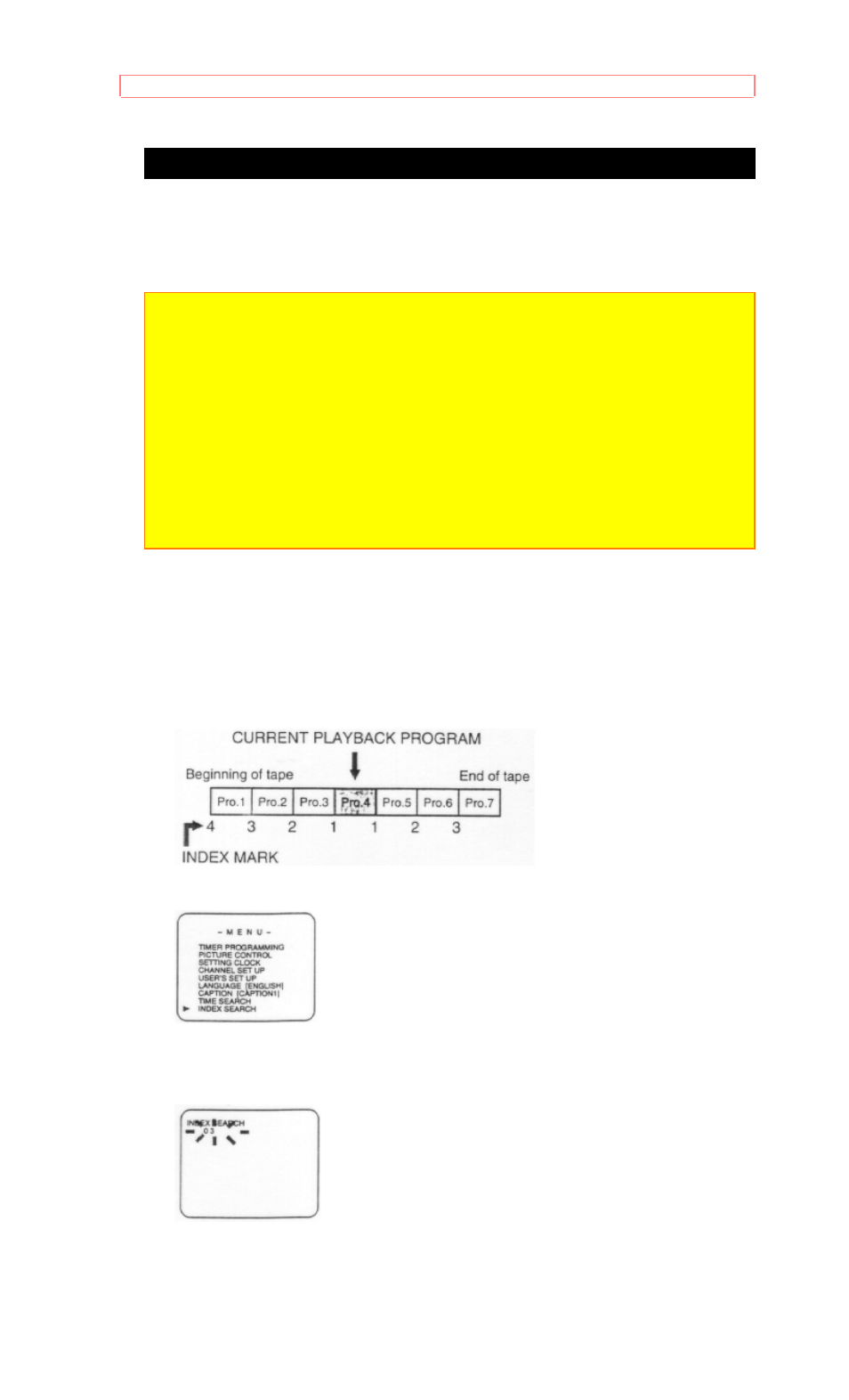 Index search | Hitachi 19VR11B User Manual | Page 40 / 60