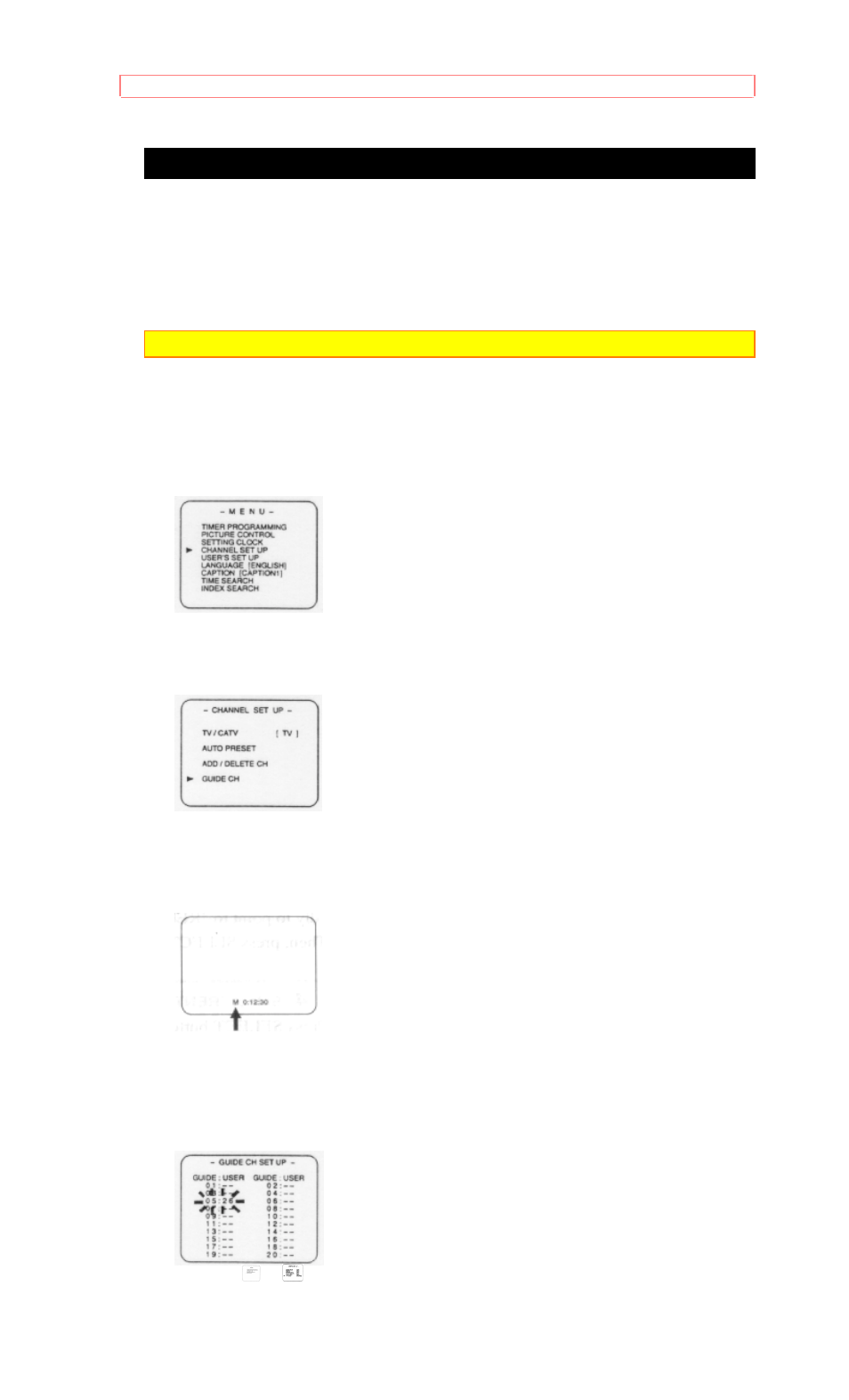 Vcr plus+ (setting user channels) | Hitachi 19VR11B User Manual | Page 49 / 60