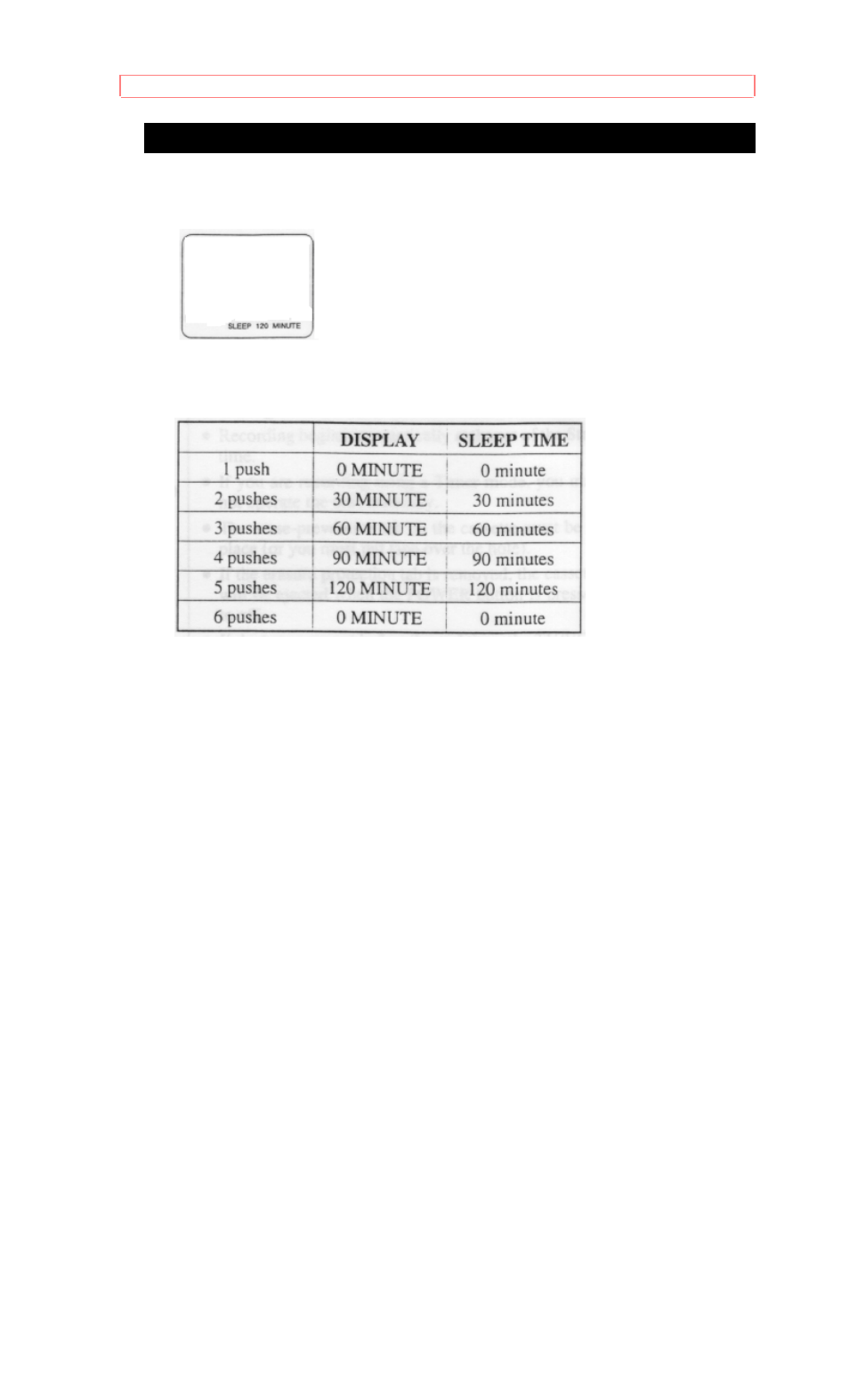 Sleep timer to cancel the sleep timer | Hitachi 19VR11B User Manual | Page 55 / 60