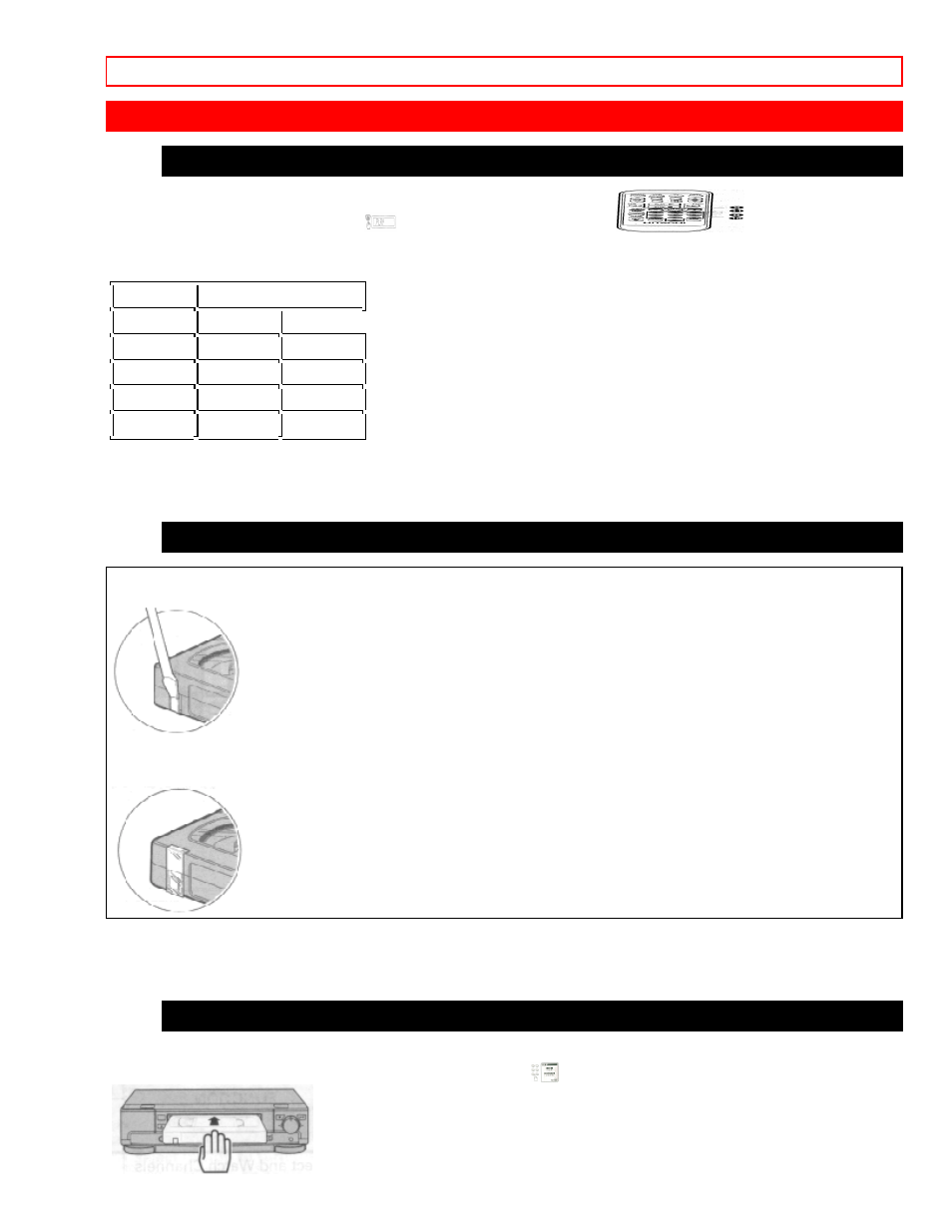 Cassette tapes, Types safety tabs prevent erasure insertion | Hitachi VTUX-6450A User Manual | Page 13 / 79