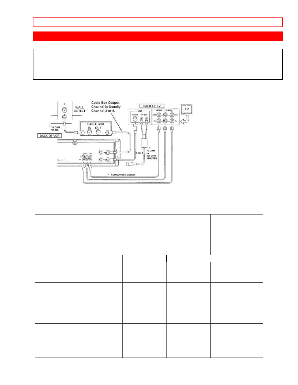 Advanced cable hookup -with cable box [f, With this hookup | Hitachi VTUX-6450A User Manual | Page 23 / 79