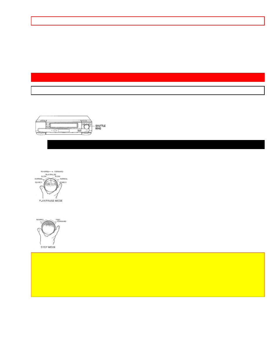 Shuttle control | Hitachi VTUX-6450A User Manual | Page 48 / 79