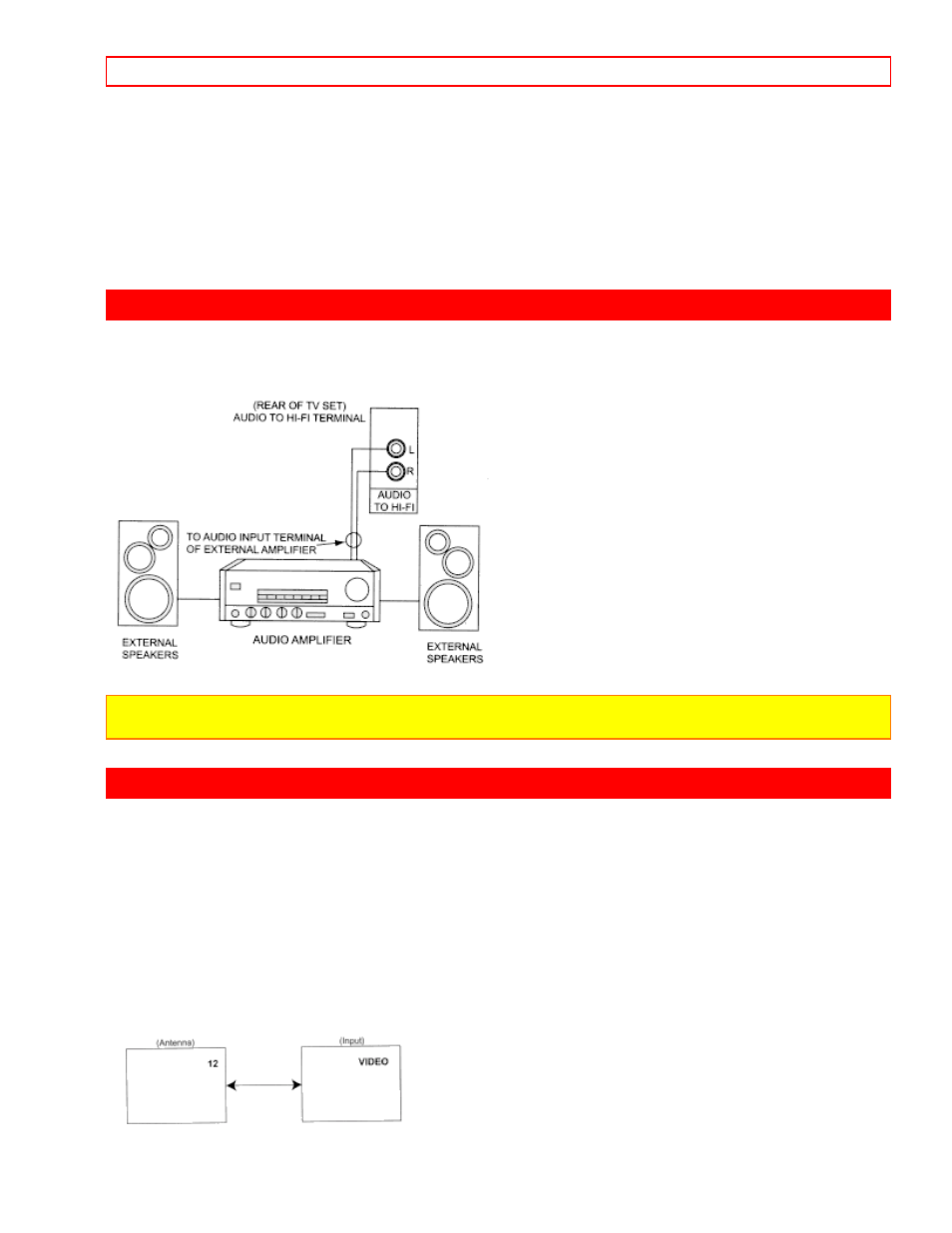 External connections, Connecting external video sources | Hitachi 50GX49B User Manual | Page 15 / 58