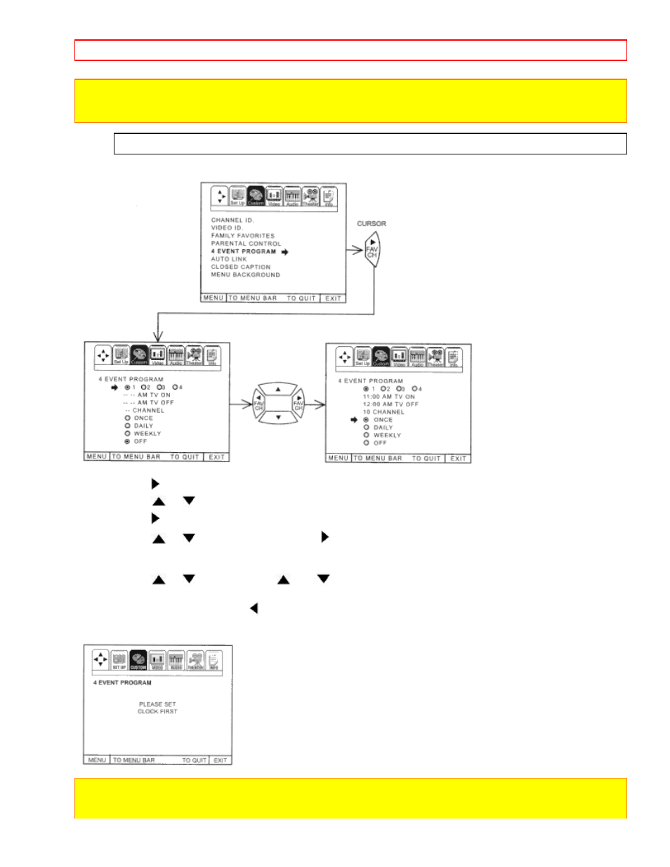 4 event prog | Hitachi 50GX49B User Manual | Page 45 / 58