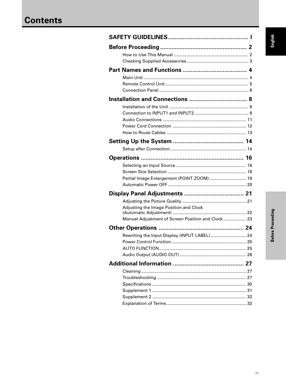 Hitachi CMP5000WXU User Manual | Page 9 / 40
