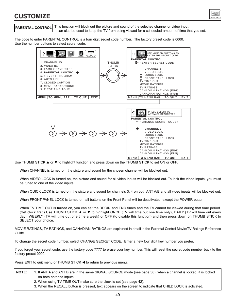 Customize | Hitachi UltraVision 32UDX10S User Manual | Page 49 / 68