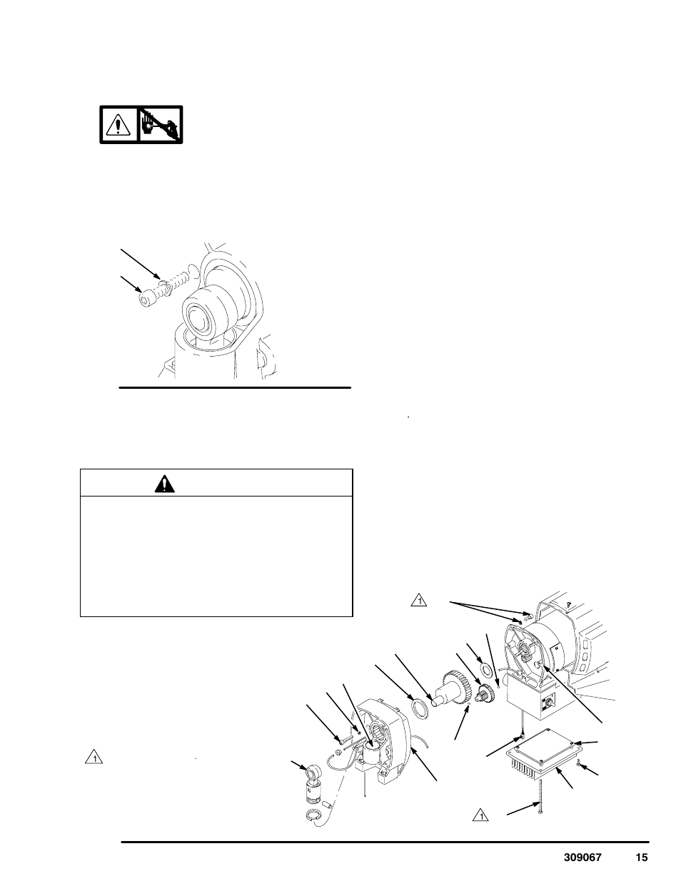 Drive housing, connecting rod, crankshaft, Caution | Hitachi ULTRA R MAX 695 309067 User Manual | Page 15 / 28
