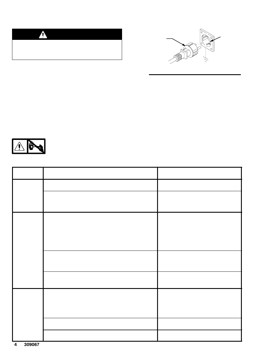 Grounding, Troubleshooting, Warning | Basic problem solving | Hitachi ULTRA R MAX 695 309067 User Manual | Page 4 / 28