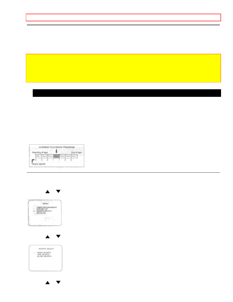 Index search | Hitachi VT-FX600A User Manual | Page 28 / 43