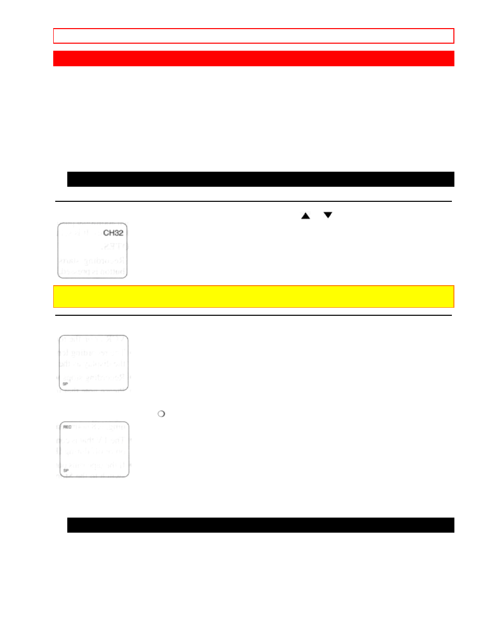 Recording | Hitachi VT-FX600A User Manual | Page 30 / 43