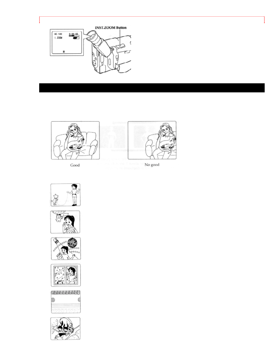 Using auto focus | Hitachi VM-E230A User Manual | Page 42 / 62