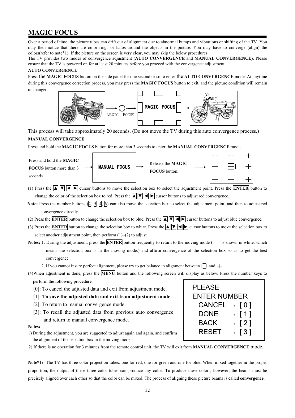 Magic focus | Hitachi C47-WD8000 User Manual | Page 32 / 68