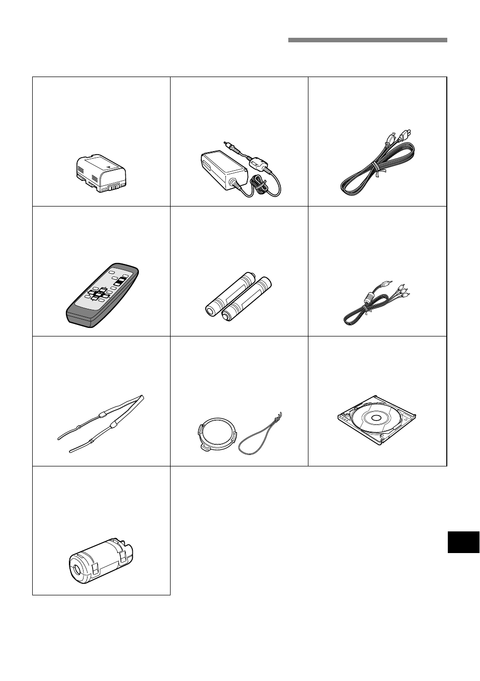 Checking provided accessories | Hitachi DZMV230A User Manual | Page 11 / 114