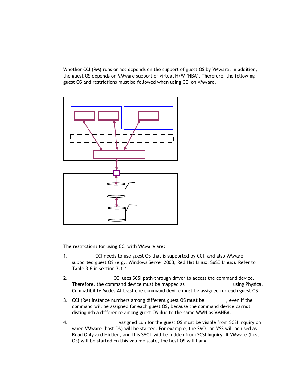 4 restrictions on vm | Hitachi TAGMASTORE MK-90RD011-25 User Manual | Page 141 / 388