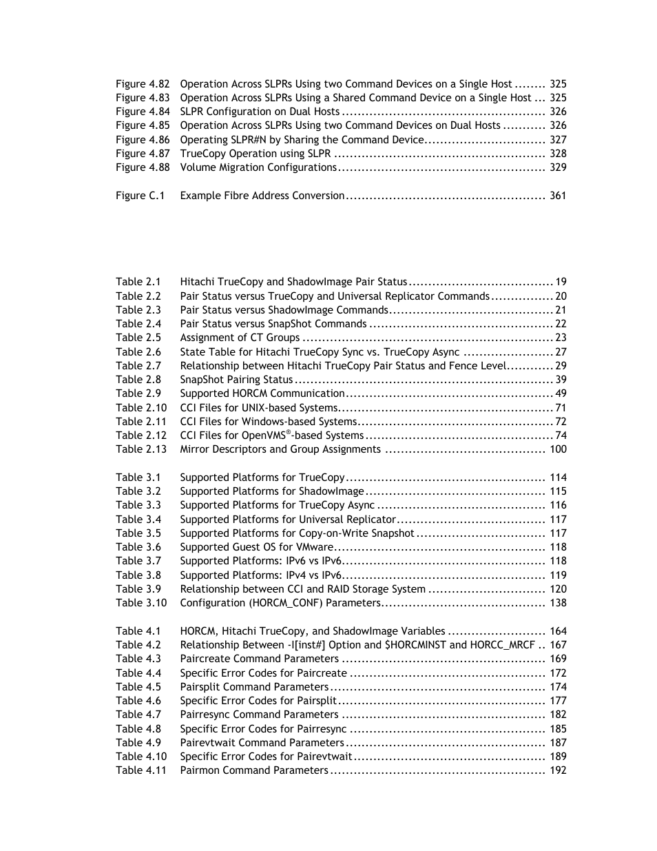 List of tables | Hitachi TAGMASTORE MK-90RD011-25 User Manual | Page 16 / 388