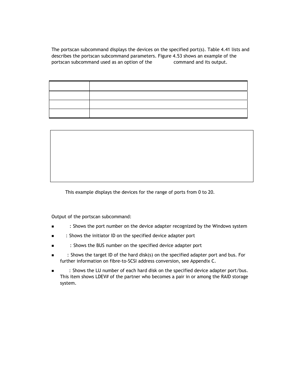 8 portscan subcommand | Hitachi TAGMASTORE MK-90RD011-25 User Manual | Page 290 / 388