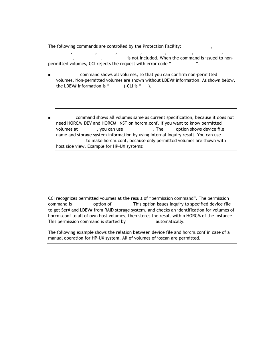 3 target commands for protection, 4 permission command | Hitachi TAGMASTORE MK-90RD011-25 User Manual | Page 318 / 388